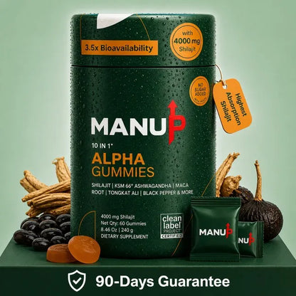 MANUP 10-in-1 Alpha Shilajit Gummies